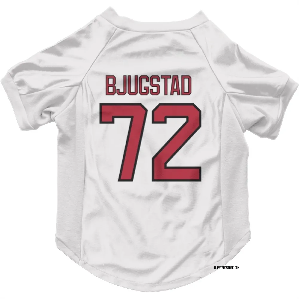 New Jersey Devils Nick Bjugstad White Pet Jersey for Dog & Cat